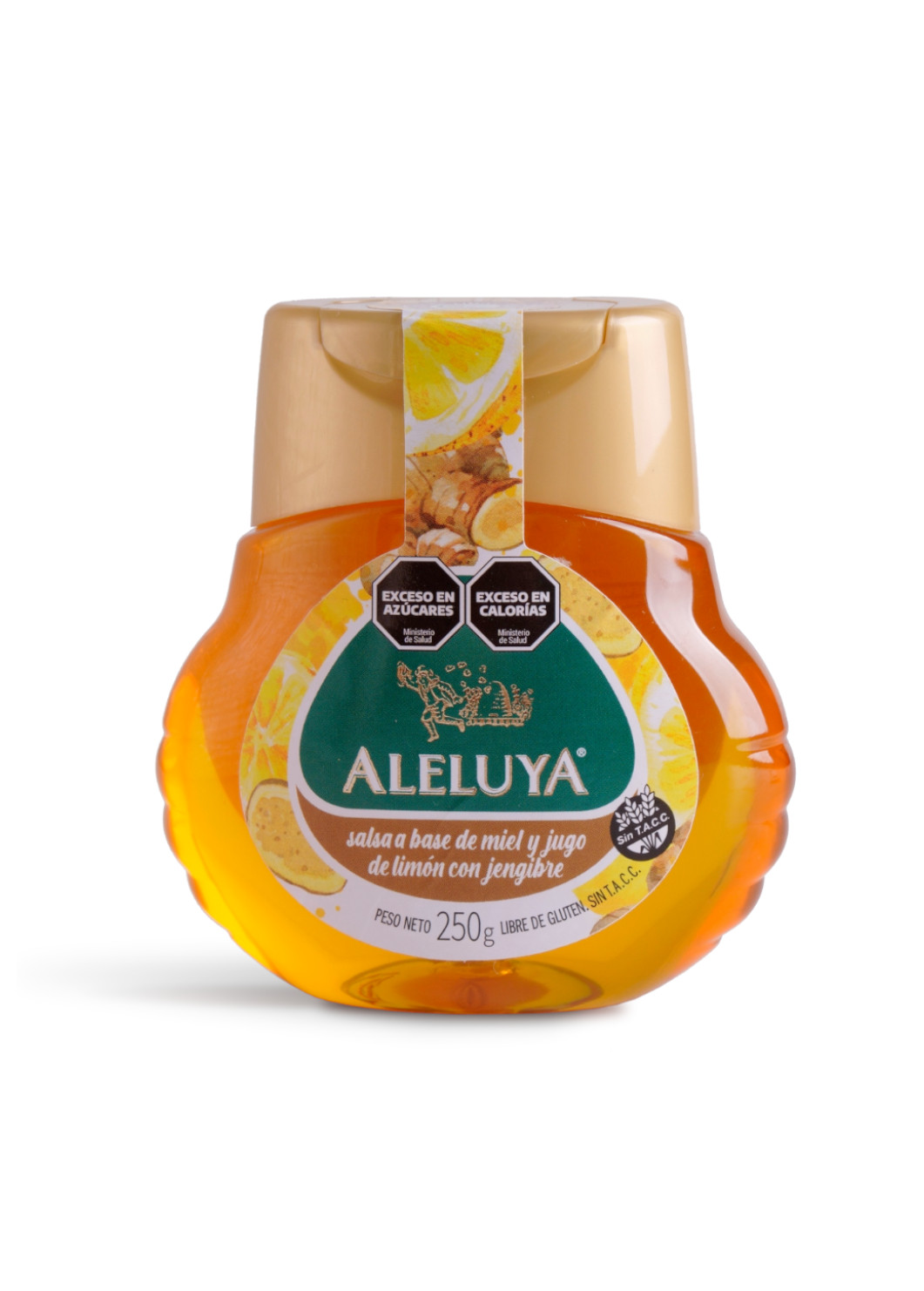 Miel Líquida con limón, Jengibre y Vit C. Squeeze x 250 g.